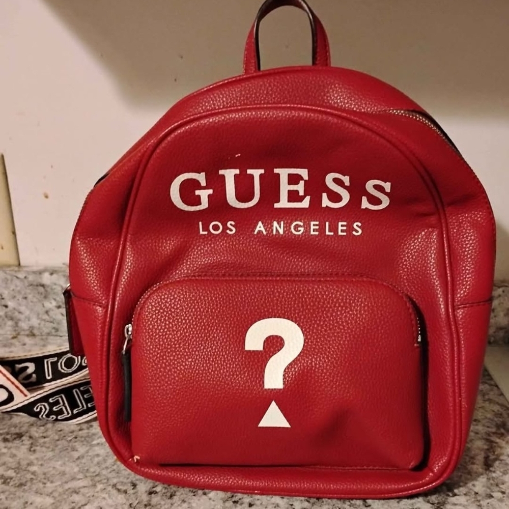 GUESS Vibrant Red Backpack